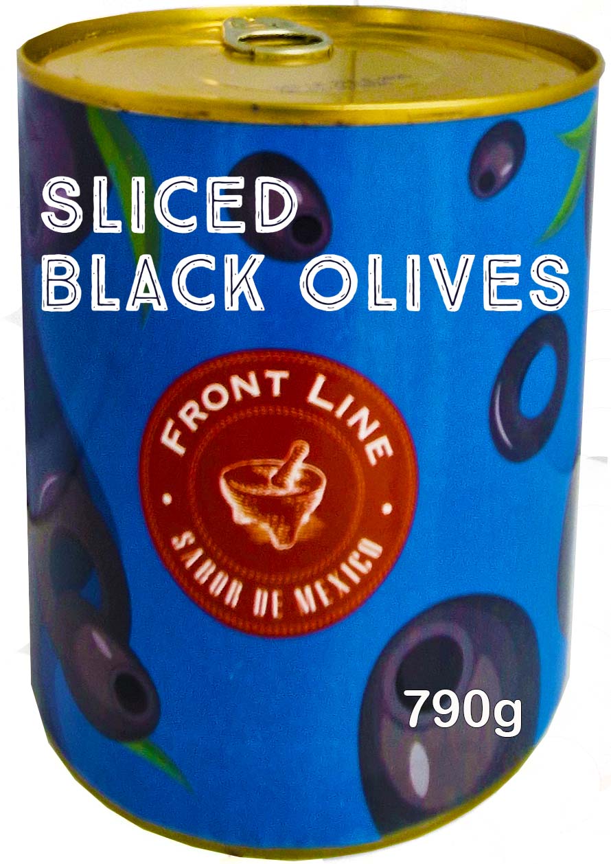 Olívabogyó fekete szeletelt 790g - Front Line - AKCIÓ